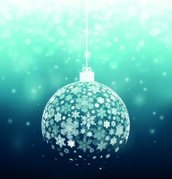 Snowflake Christmas ball vector snowflake christmas ball   