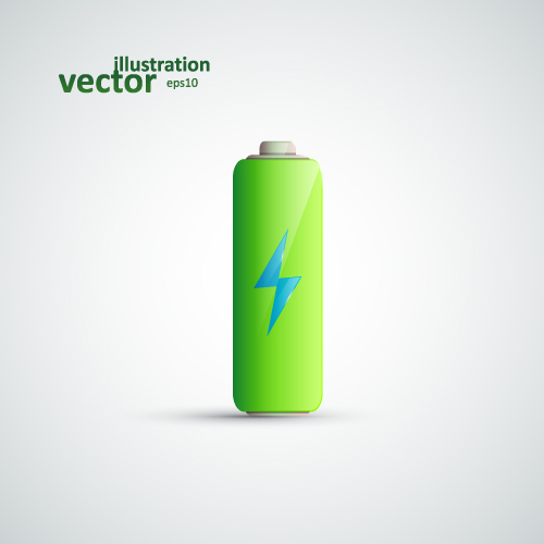 Shining battery vector illustration 04 shining battery   