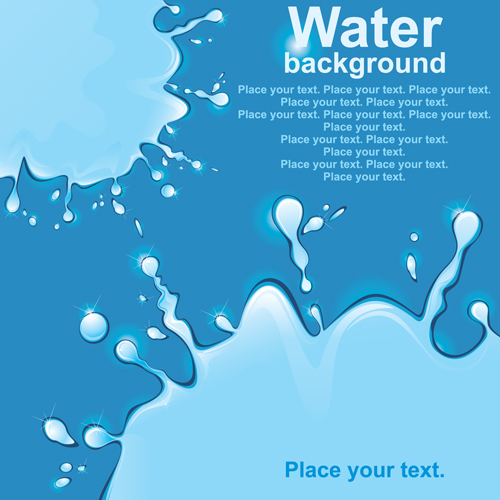 Shiny Water background vector 01 shiny background vector background   