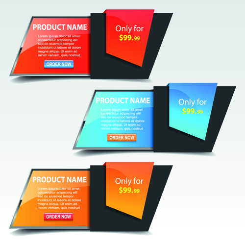 Business web promo banner vector 01 promo business banner   