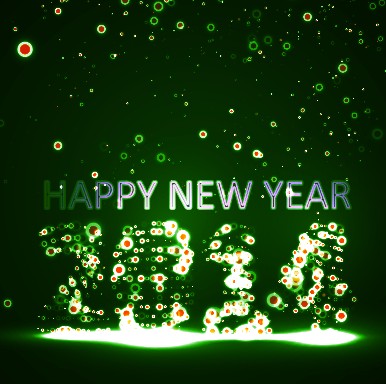 New Year 2014 Green light dot background 01 year new year new light dot light background 2014   