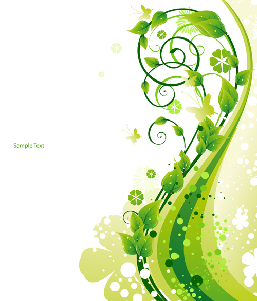 Elements of Fresh Green vector backgrounds 04 green fresh elements element   