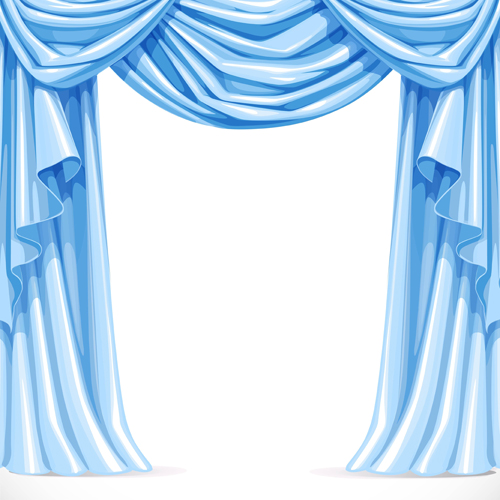 Ornate curtains design vector set 04 ornate curtains   