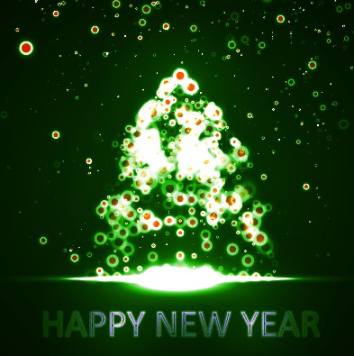 New Year 2014 Green light dot background 02 year new year light dot light background 2014   