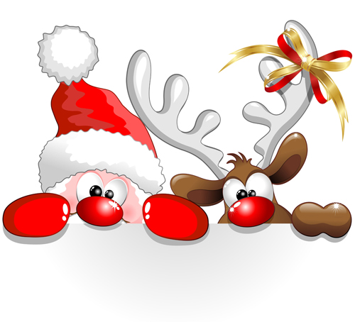 Amusing Christmas Santa Claus elements vector set 05 santa elements element Claus christmas Amusing   