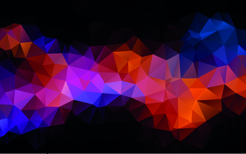Mystic polygonal abstract background set 05 polygonal mystic background abstract   