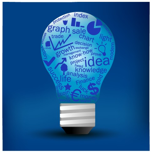 Creative light bulb concept background vector graphic 04 vector graphic light bulb light creative concept background background vector background   