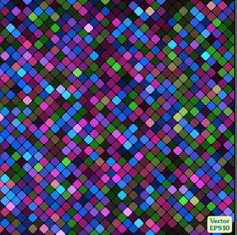 Multicolor mosaic shiny pattern vector material 04 shiny pattern multicolor mosaic   