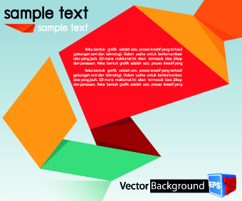 Colored Origami vector backgrounds 05 Vector Background origami colored backgrounds background   