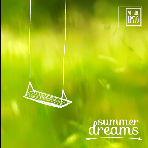 Elegant summer dreams vector background art 02 Vector Background summer elegant dreams dream background   