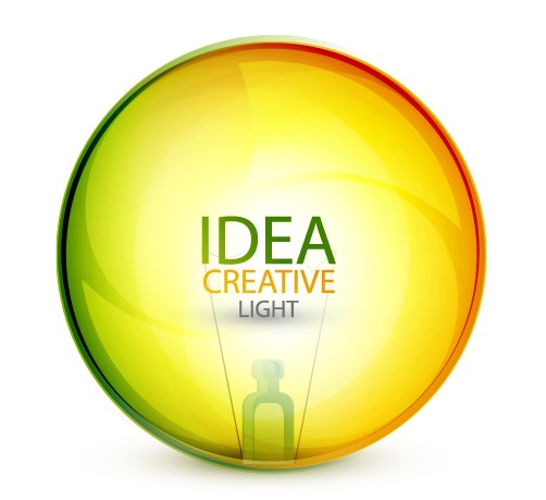 Idea creative light design elements vector 03 light Idea elements element creative   