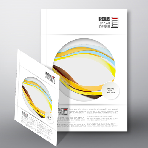 Cover brochure flyer business templates vectors 05 templates flyer cover business brochure   