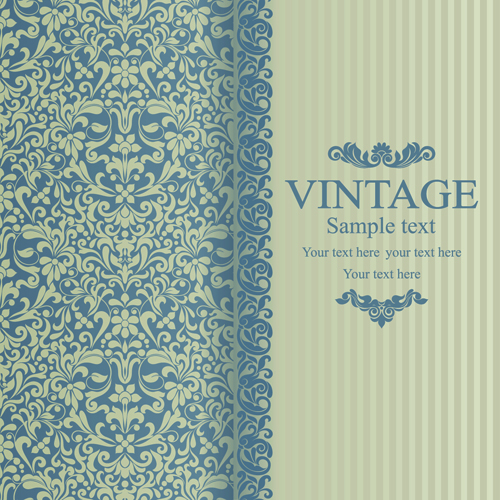 Floral Vintage backgrounds vector 04 vintage floral backgrounds background   