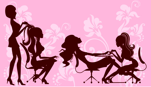 Woman with Beauty Salon vector 05 woman beauty salon beauty   