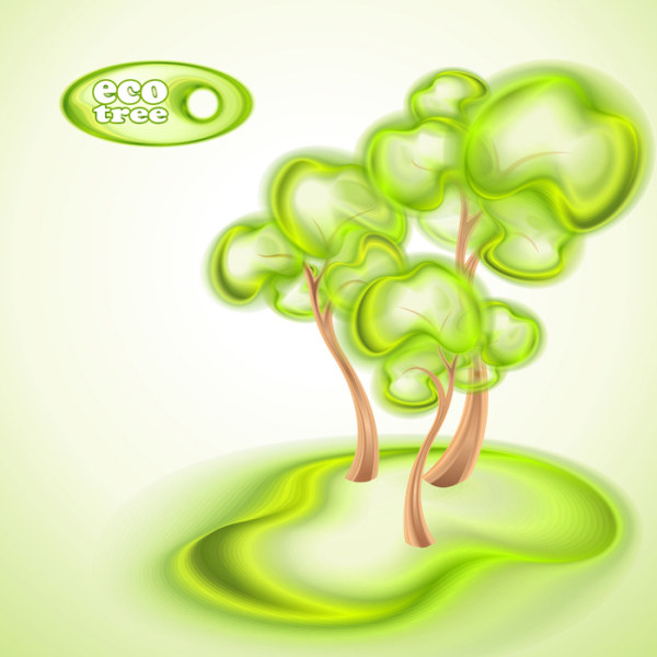 Abstract eco tree vector background 02 tree eco abstract   