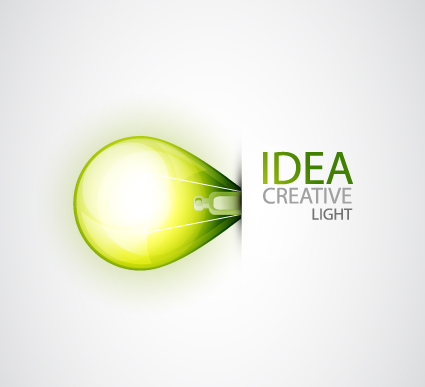 Idea creative light design elements vector 01 light Idea elements element creative   