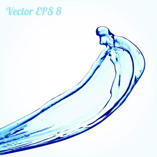 Splash blue water vector background 02 water splash blue background   