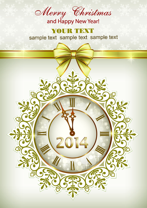 2014 New Year Clock Background set 03 new year new clock background   