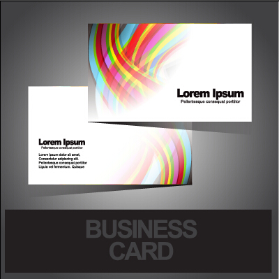 Business cards abstract design vector set 05 business cards business abstract   