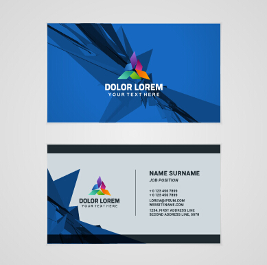 Template company business cards set vector 08 template company business cards   