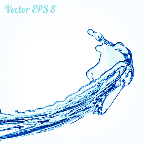 Splash blue water vector background 03 water splash blue background   