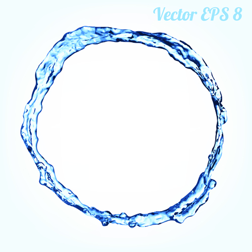 Splash blue water vector background 01 water splash blue background   