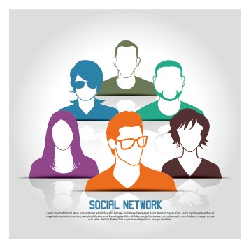 Social network business people vector 03 social people network business people business   