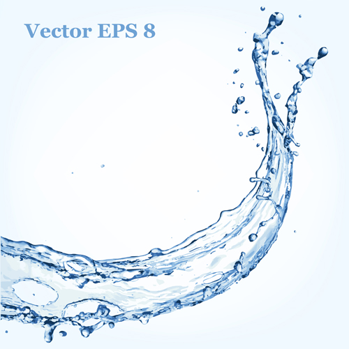 Splash blue water vector background 11 water splash blue background   