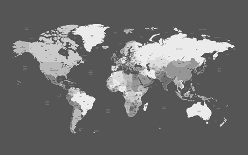 Various Geographical maps design vector set 01 Various maps map Geographical   