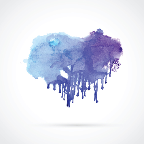 Watercolor grunge effect vector material 03 watercolor material grunge effect   