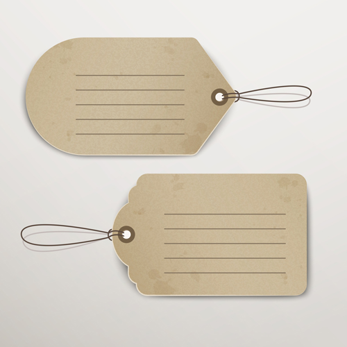 Blank tags template vector set 11 template tags blank   