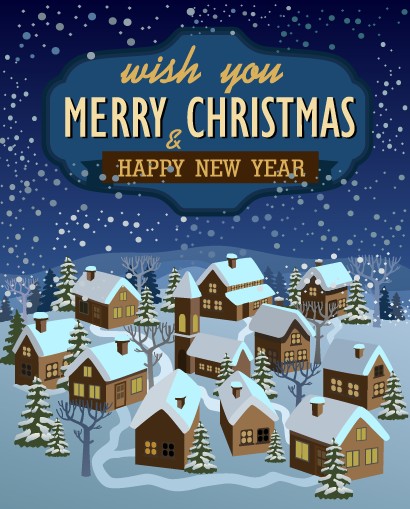 Christmas and New Year Town background vector 01 year new year christmas background vector background   