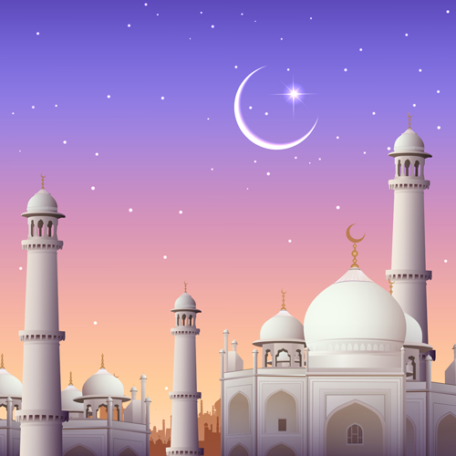 Mubarak Islam background design vector 17 Mubarak Islam background   