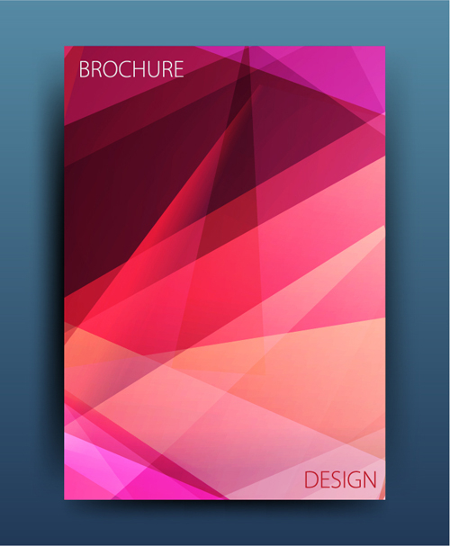 Magazine or brochure colored abstract cover vector 16 magazine cover colored brochure abstract   