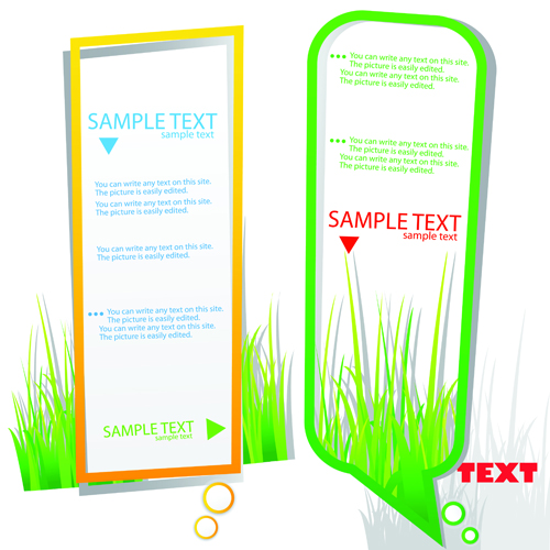 Green grass with cloud for text vector material 03 text material green grass cloud   