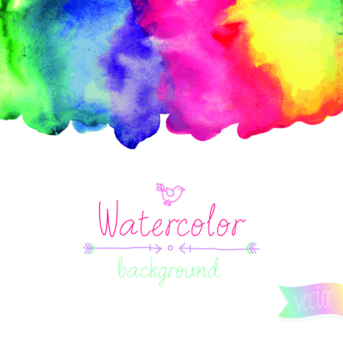 Watercolor elements vector background material 01 watercolor Vector background material Vector Background element background material background   