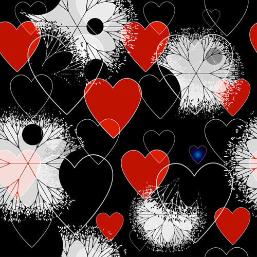 Heart seamless pattern abstract vector 02 seamless pattern heart abstract   