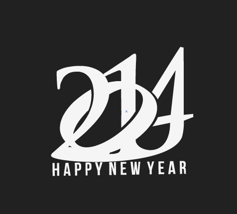 Creative 2014 design with New Year background vector 04 year new year creative background vector background 2014   