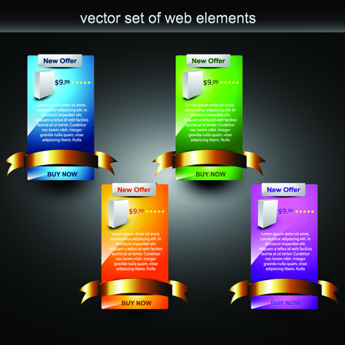 Web design Stylish Banner vector graphic 02 web design stylish banner   
