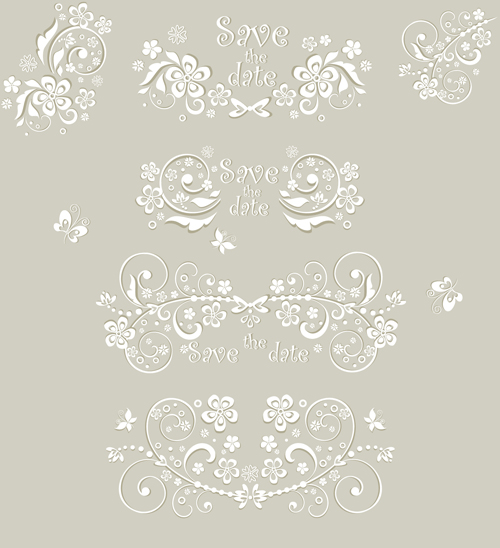 Wedding ornament elements vector material wedding vector material ornament elements element   