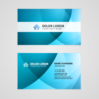 Template company business cards set vector 07 template company business cards   