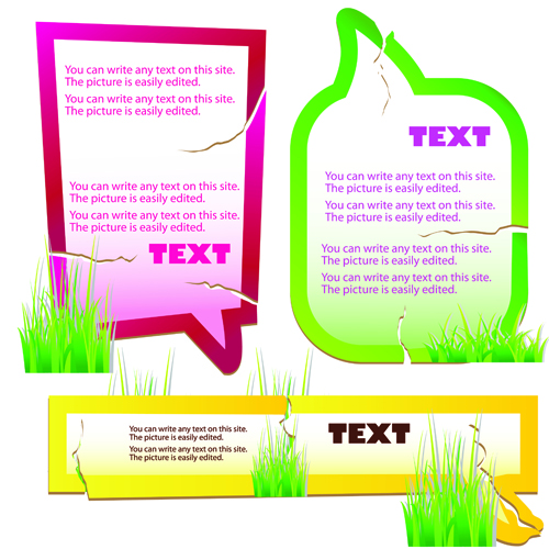 Green grass with cloud for text vector material 04 text material green grass cloud   