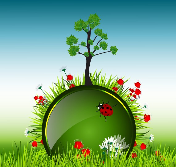 Shiny spring elements vector background graphic 02 Vector Background vector shiny elements element   