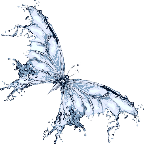 Water butterfly vector design water butterfly   