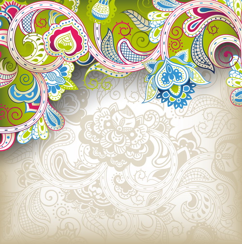 Decorative floral pattern vector background art 02 pattern vector pattern floral pattern floral decorative   