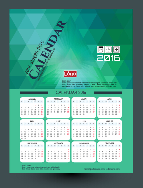 Technology background with 2016 calendar vector 11 technology calendar background 2016   