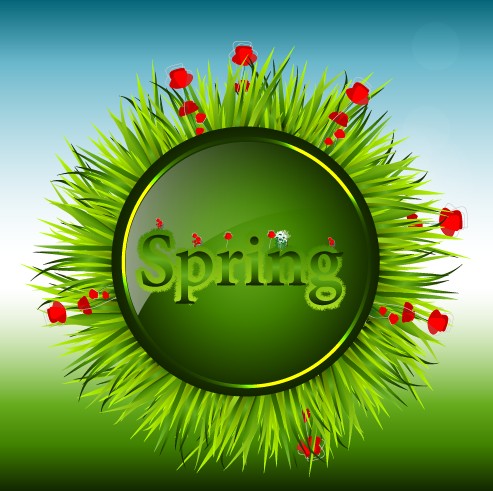 Shiny spring elements vector background graphic 03 Vector Background shiny elements element   