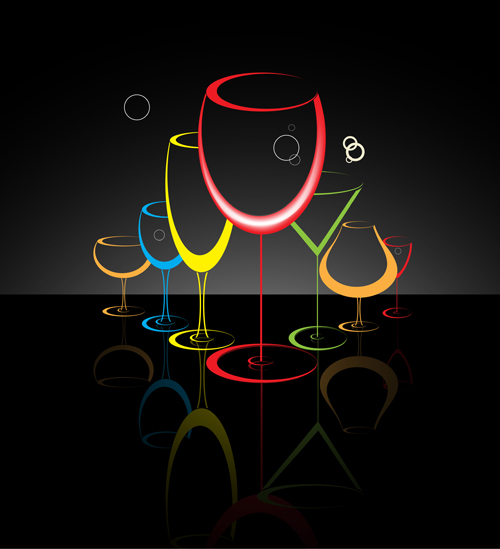 Cocktails logos creative vector material 02 logos creative cocktails   