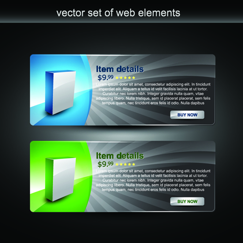 Web design Stylish Banner vector graphic 04 web design stylish banner   