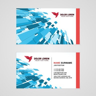 Template company business cards set vector 03 template company business cards   